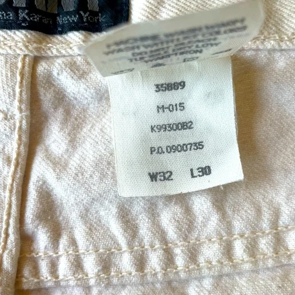 DKNY Men’s Off White Straight Legs Jeans 32 Mint - Picture 6 of 7